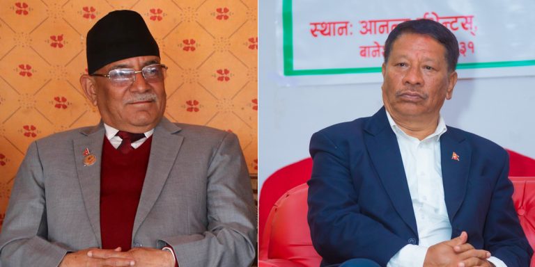 प्रचण्ड भेट्न बिहानै खुमलटार पुगे प्रकाशमान, भने- पहिलो कार्यकाल देउवालाई छाड्नुस्, दोस्रोमा तपाईं प्रधानमन्त्री बन्नुस्’