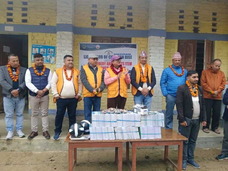 लायन्स क्लब चितवन राइजद्वारा एकै दिन चार सामाजिक सेवा कार्यक्रम सम्पन्न